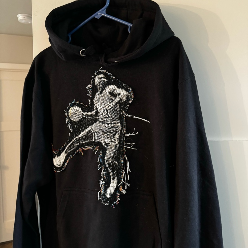 NEW Team Us Sports Club Stitched Woven Jordan Jumpman Dunk Hoodie Mens Medium